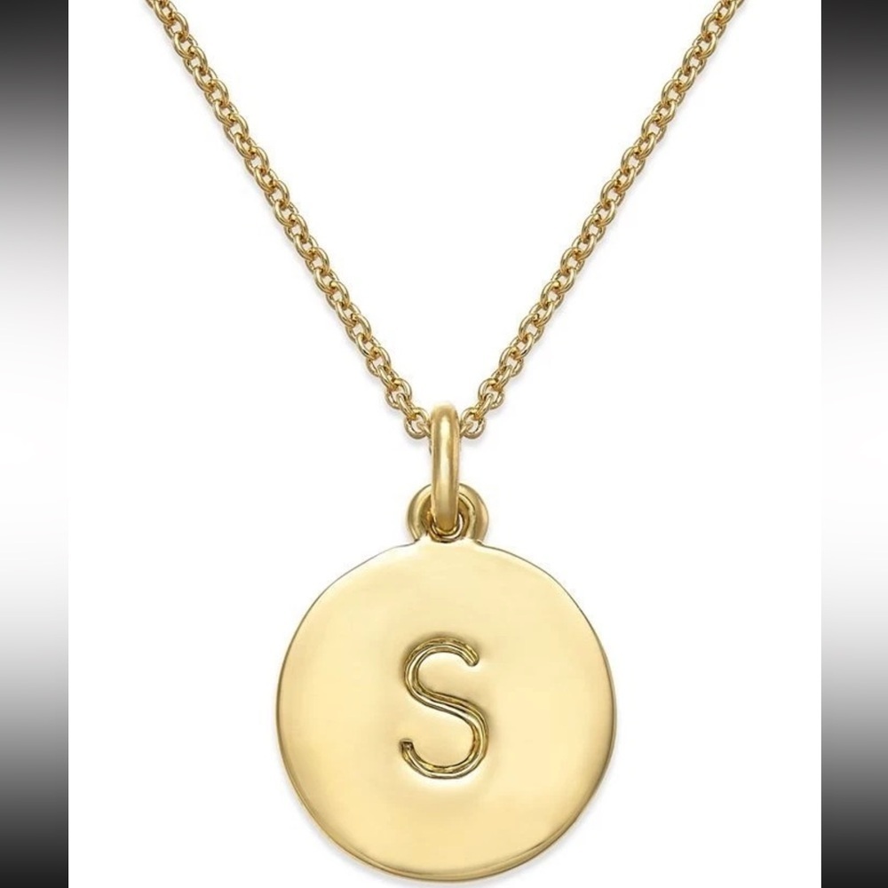 Kate Spade New York Initial Pendant Necklace S Gold